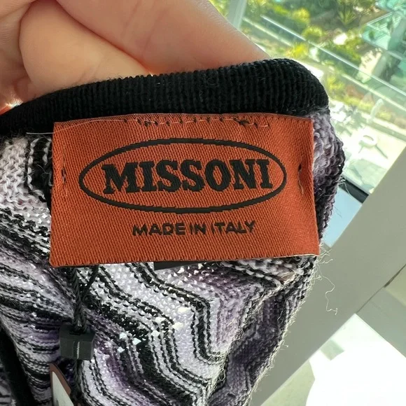 Purple Missoni cover up